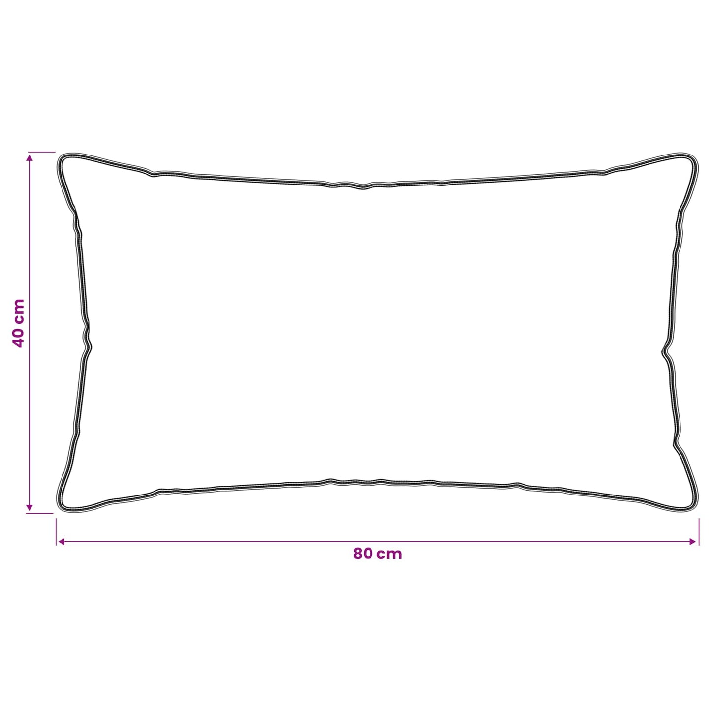 vidaXL Μαξιλάρι 40 x 80 cm Μαλακό Βαμβάκι και καπόκ Μπεζ