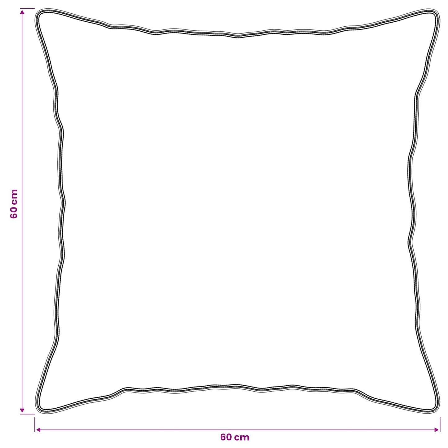 vidaXL Μαξιλάρι 2 τμχ. 60 x 60 cm Μαλακό Βαμβάκι και καπόκ Μπεζ