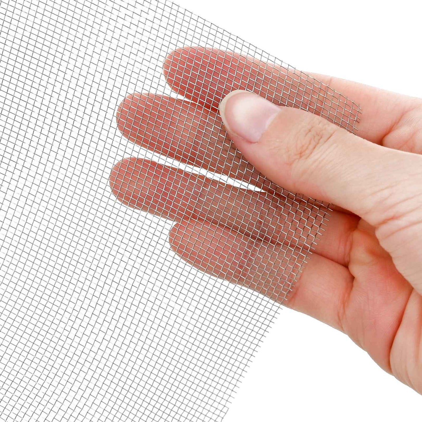 vidaXL Πλέγμα Οθόνης 100 x 500 cm 18 mesh Ανοξείδωτο Ατσάλι 304 Ασημί