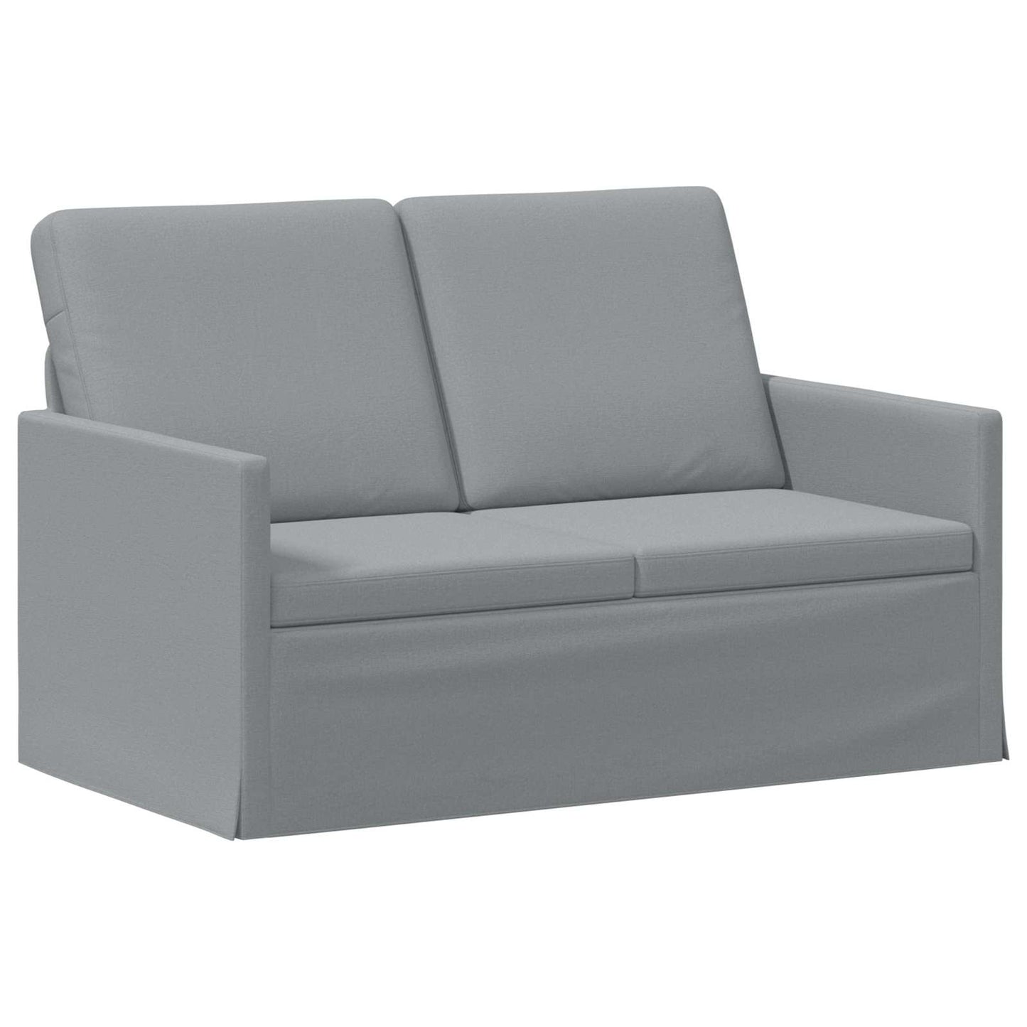 vidaXL Καναπές 2 ατόμων Ανοιχτό γκρι 130 x 81 x 82 εκ. Ύφασμα