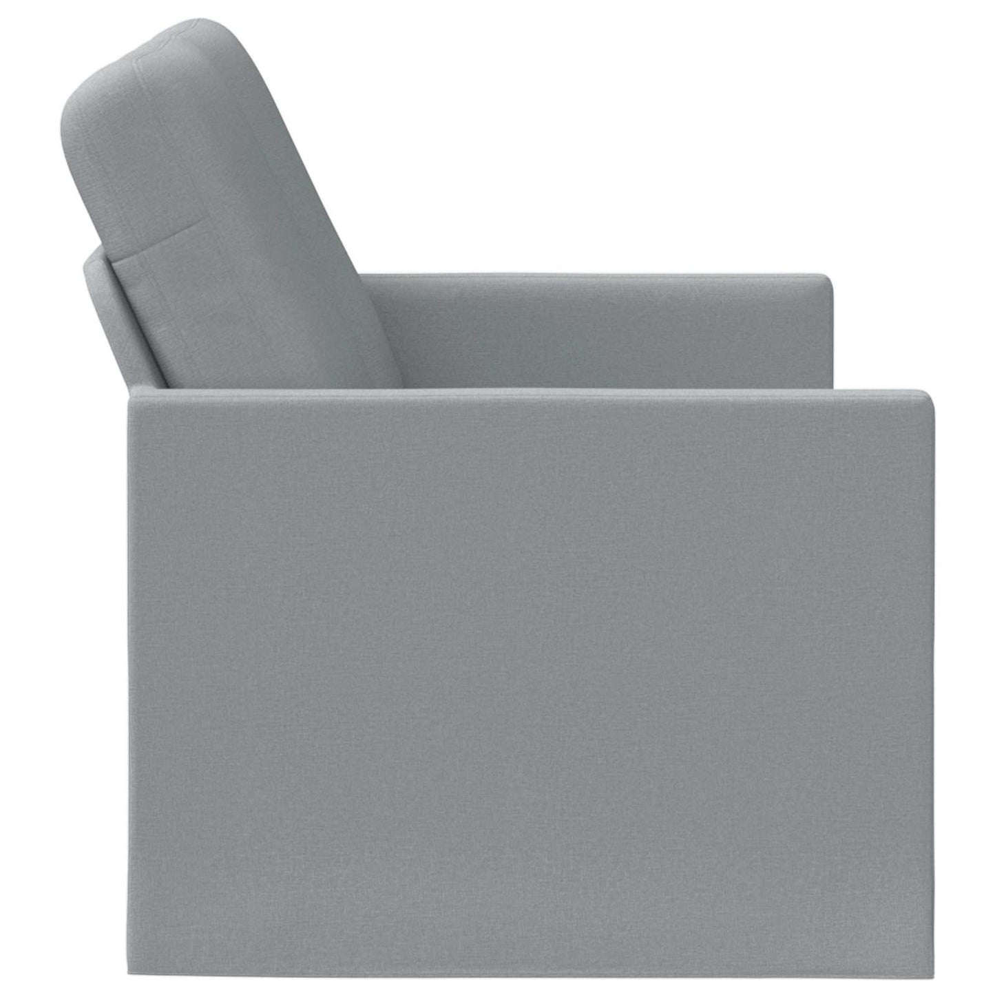 vidaXL Καναπές 2 ατόμων Ανοιχτό γκρι 150 x 81 x 82 εκ. Ύφασμα