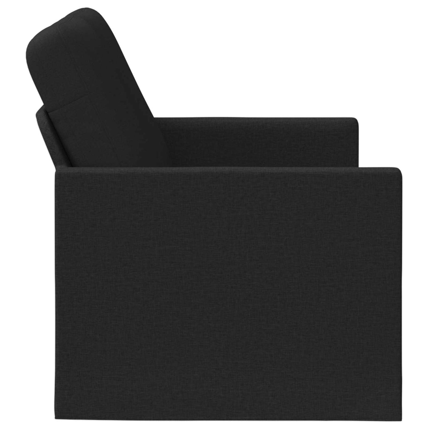 vidaXL Καναπές 2 ατόμων Μαύρο 150 x 81 x 82 εκ. Ύφασμα