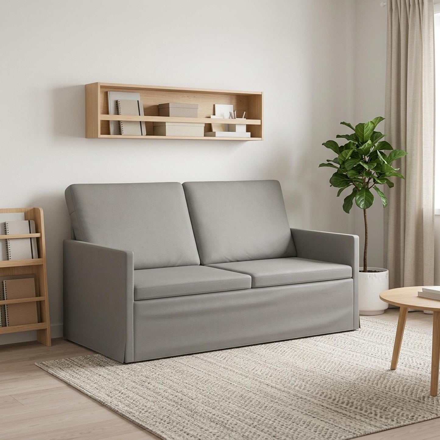 vidaXL Καναπές 2 ατόμων Ανοιχτό γκρι 150 x 81 x 82 εκ. Βελούδο