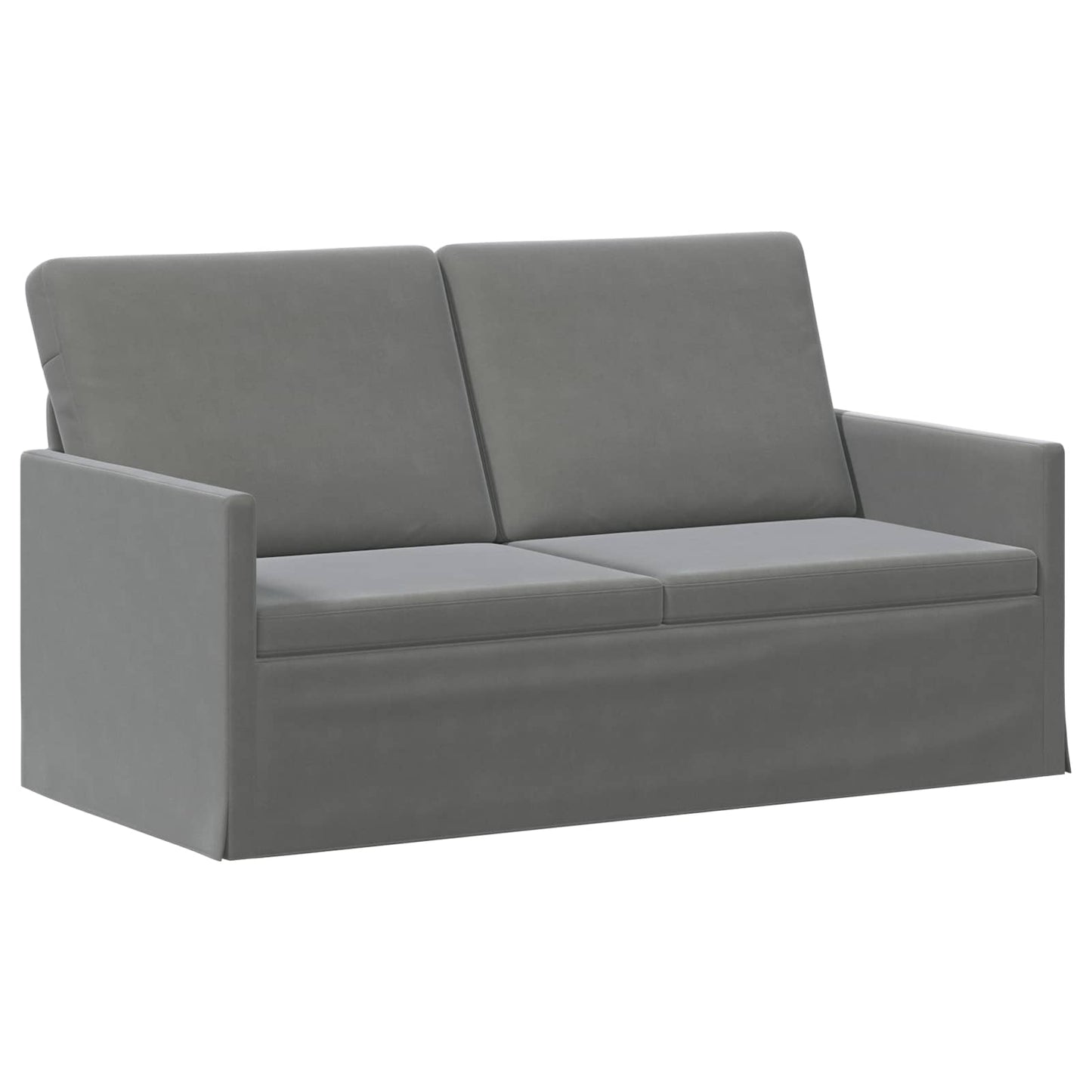 vidaXL Καναπές 2 ατόμων Σκούρο Γκρι 150 x 81 x 82 εκ. Βελούδο