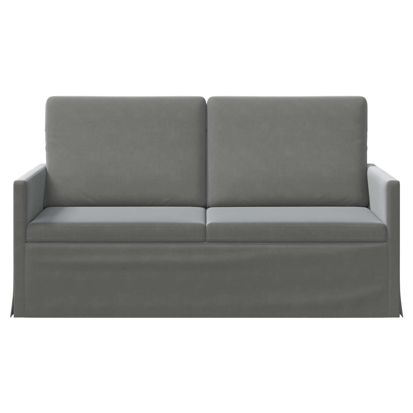 vidaXL Καναπές 2 ατόμων Σκούρο Γκρι 150 x 81 x 82 εκ. Βελούδο