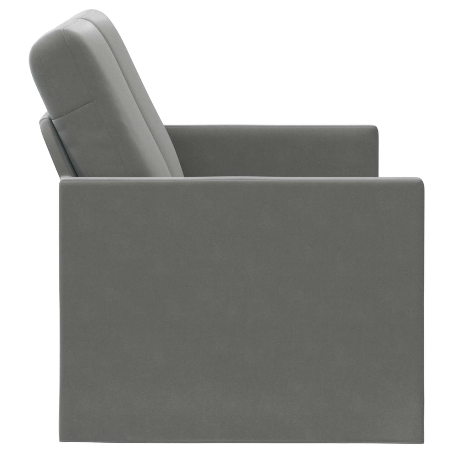 vidaXL Καναπές 2 ατόμων Σκούρο Γκρι 150 x 81 x 82 εκ. Βελούδο