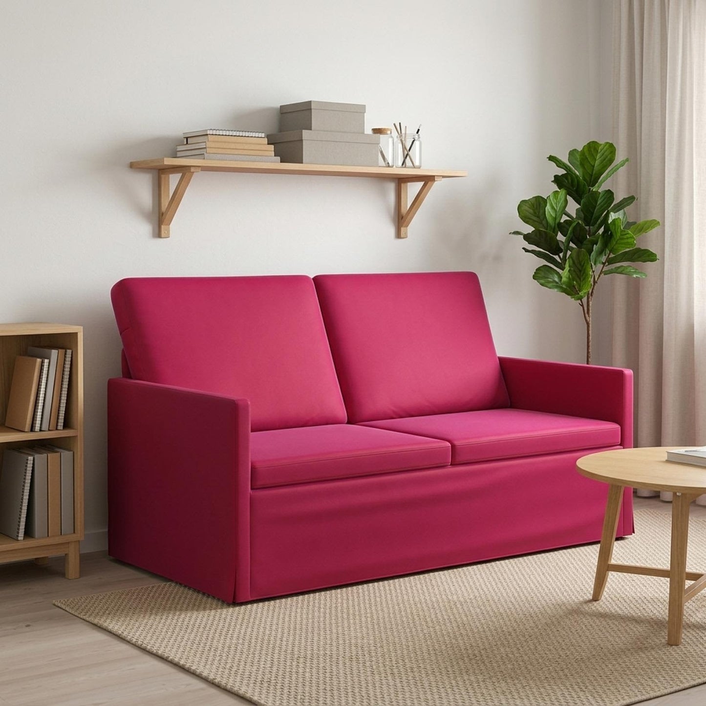 vidaXL Καναπές 2 ατόμων Κόκκινο 150 x 81 x 82 εκ. Βελούδο