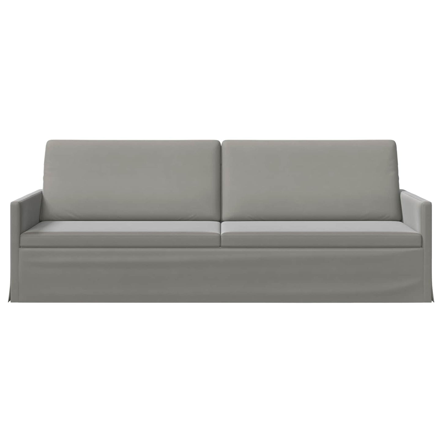 vidaXL Καθιστικό 3 ατόμων Ανοιχτό γκρι 220 x 81 x 82 εκ. Βελούδο