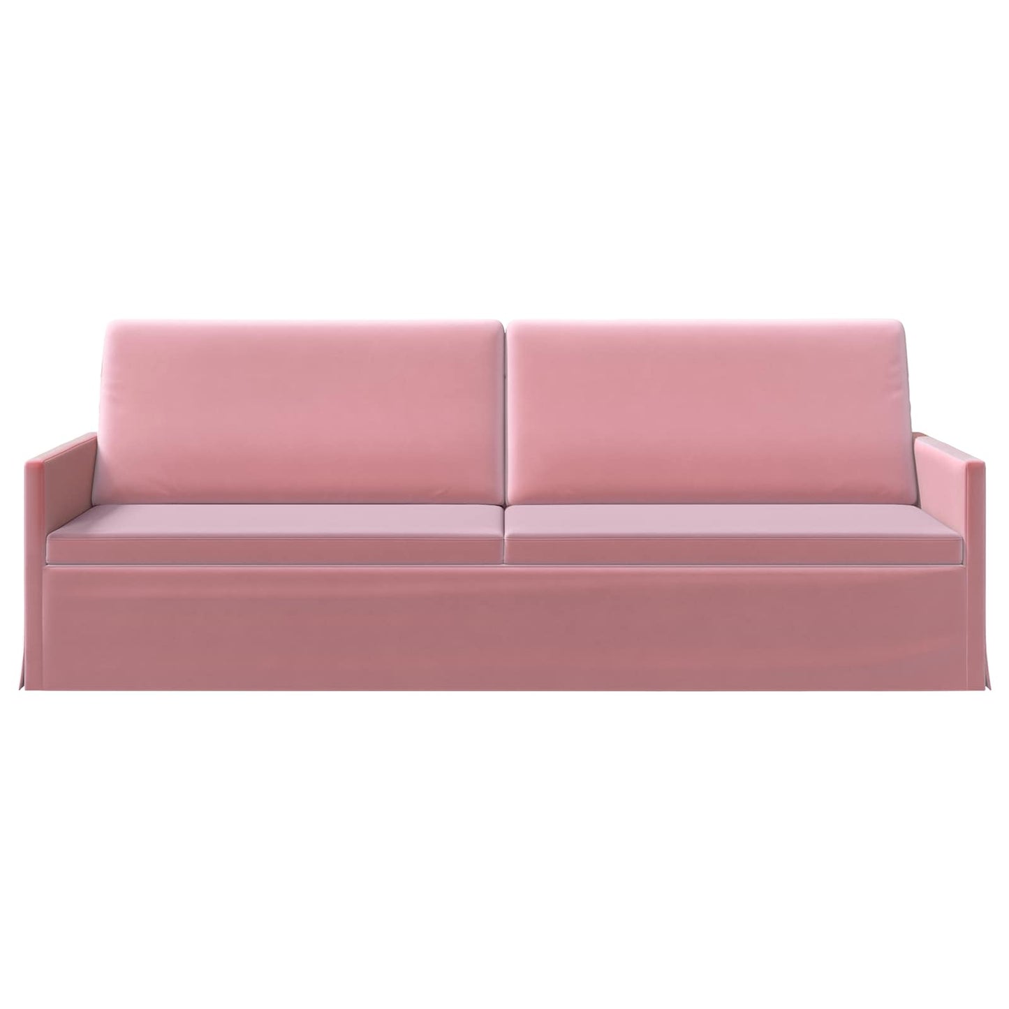 vidaXL Καθιστικό 3 ατόμων Ροζ 220 x 81 x 82 εκ. Βελούδο