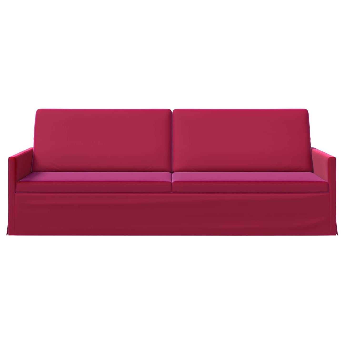 vidaXL Καθιστικό 3 ατόμων Κόκκινο 220 x 81 x 82 εκ. Βελούδο