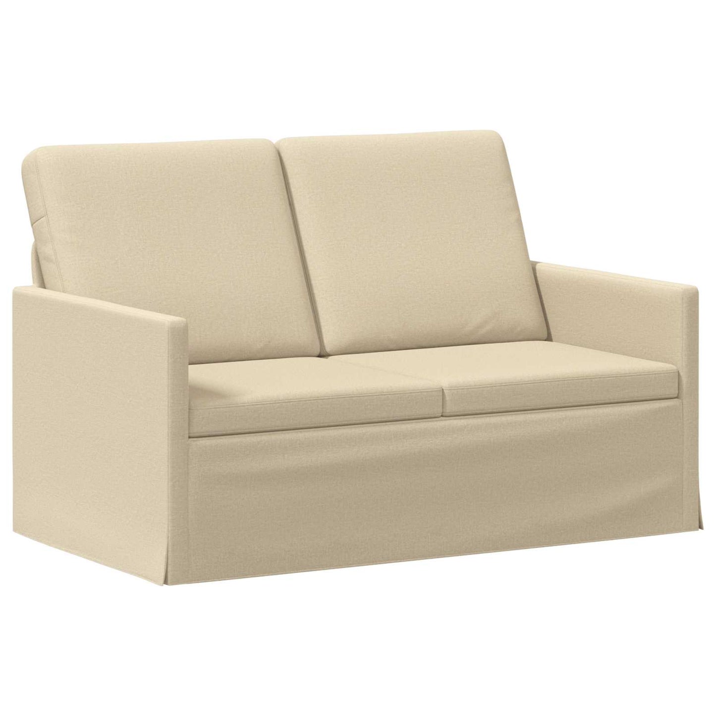 vidaXL Σετ Καναπέ 2 pcs Κρεμ Ύφασμα