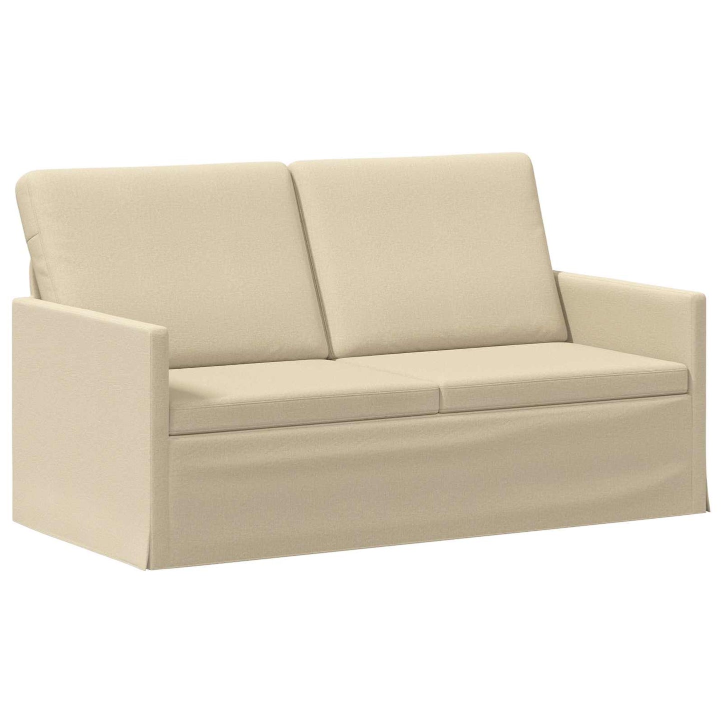 vidaXL Σετ Καναπέ 2 pcs Κρεμ Ύφασμα