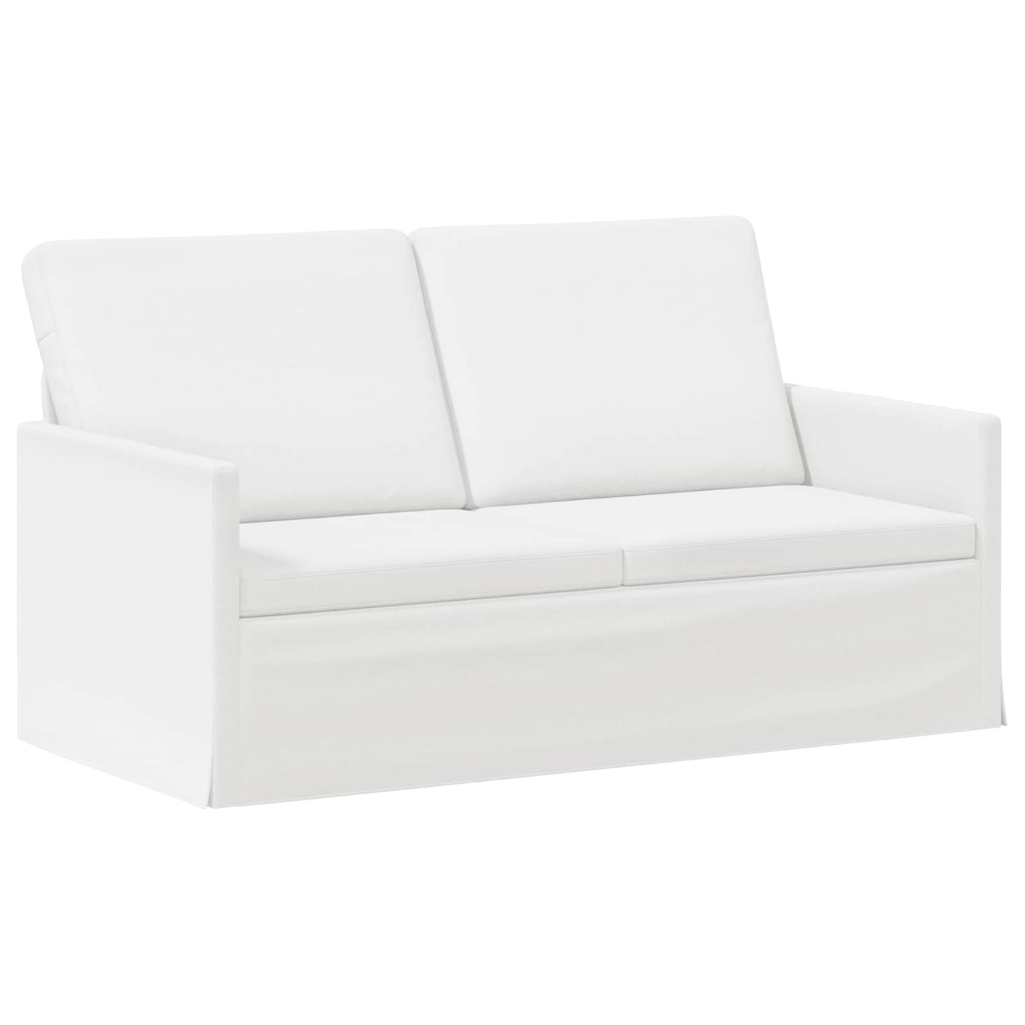 vidaXL Σετ Καναπέ 2 pcs Λευκό Ύφασμα