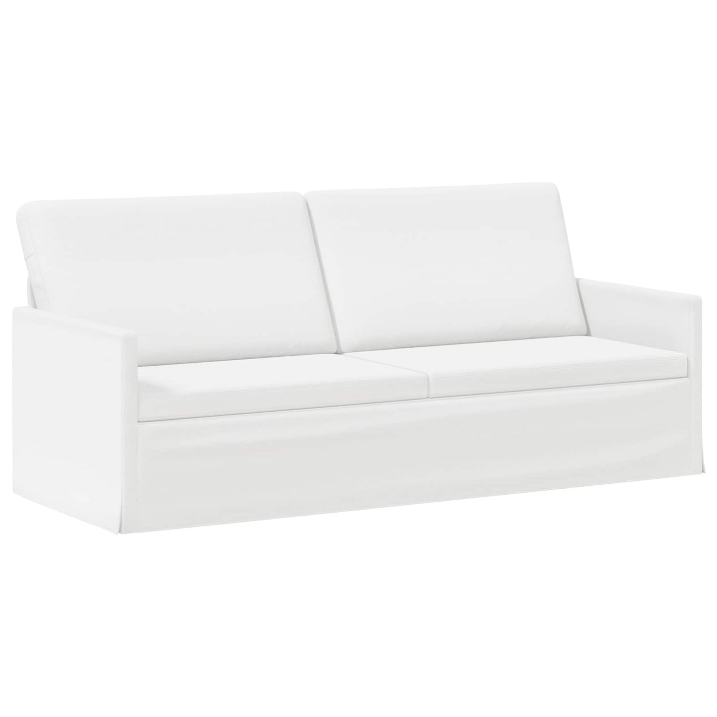 vidaXL Σετ Καναπέ 2 pcs Λευκό Ύφασμα