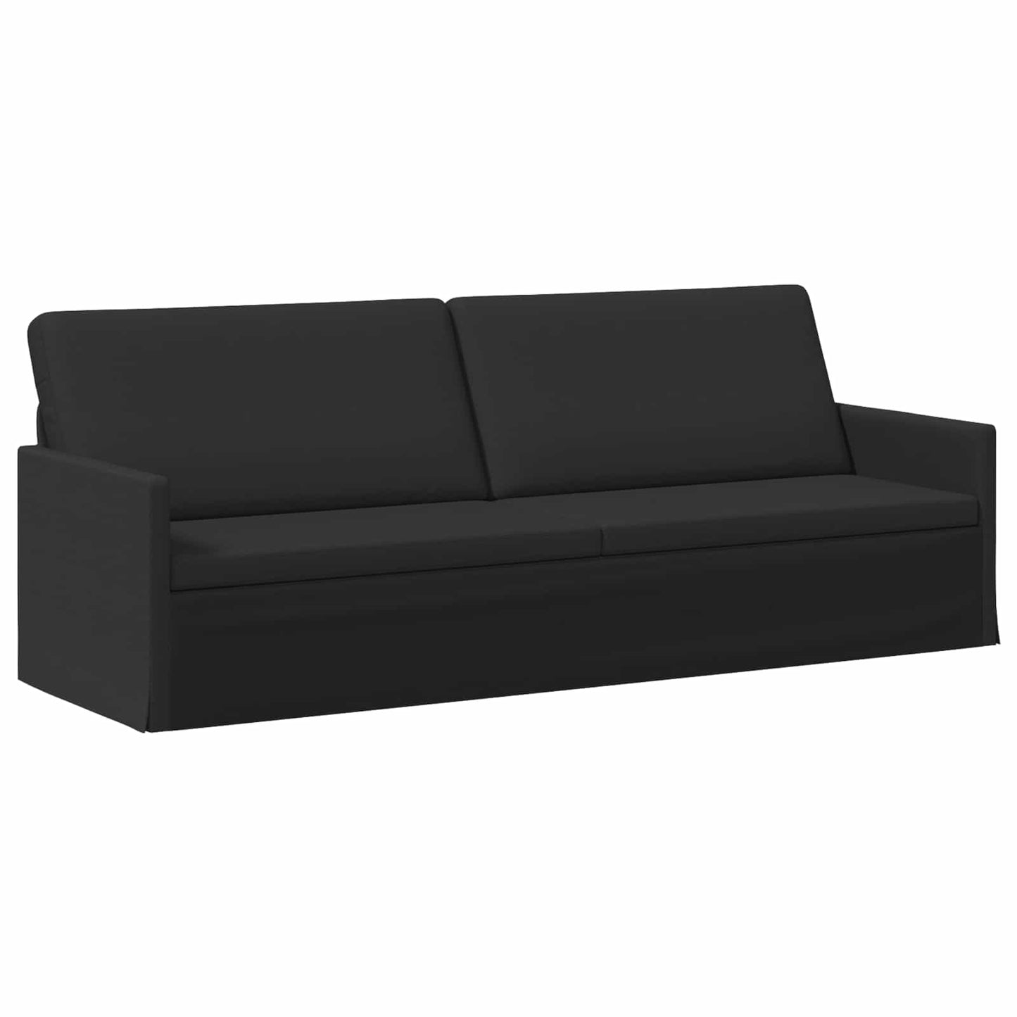 vidaXL Σετ Καναπέ 2 pcs Μαύρο Ύφασμα