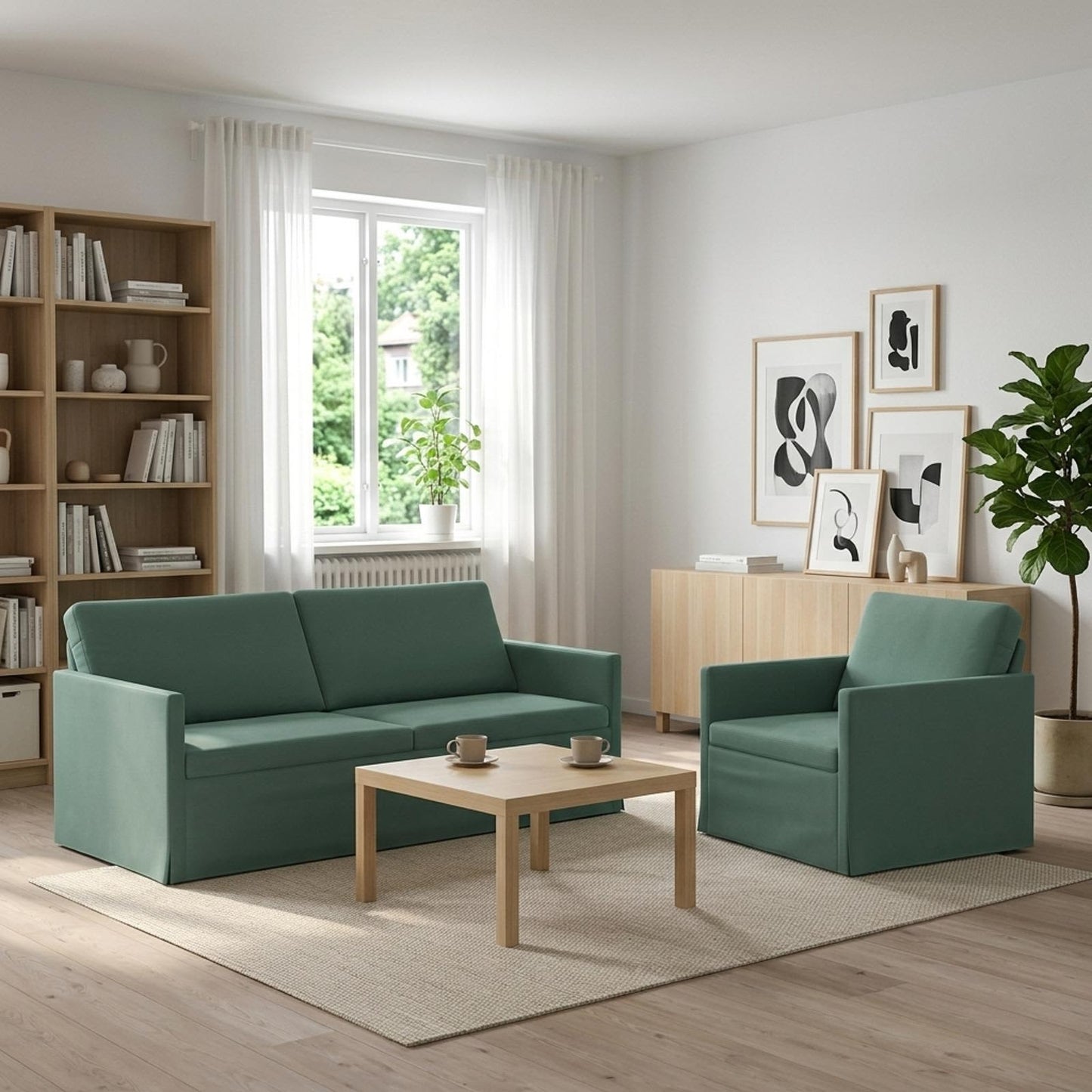 vidaXL Σετ Καναπέ 2 pcs Θαλασσί Βελούδο