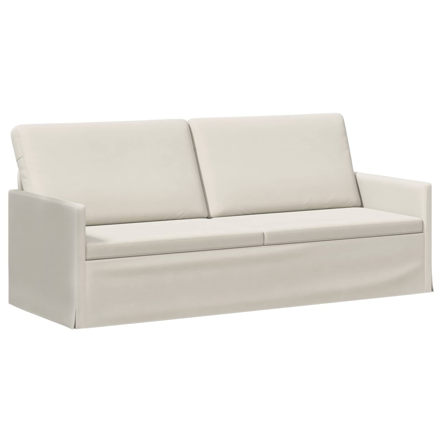 vidaXL Σετ Καναπέ 2 pcs Κρεμ Βελούδο