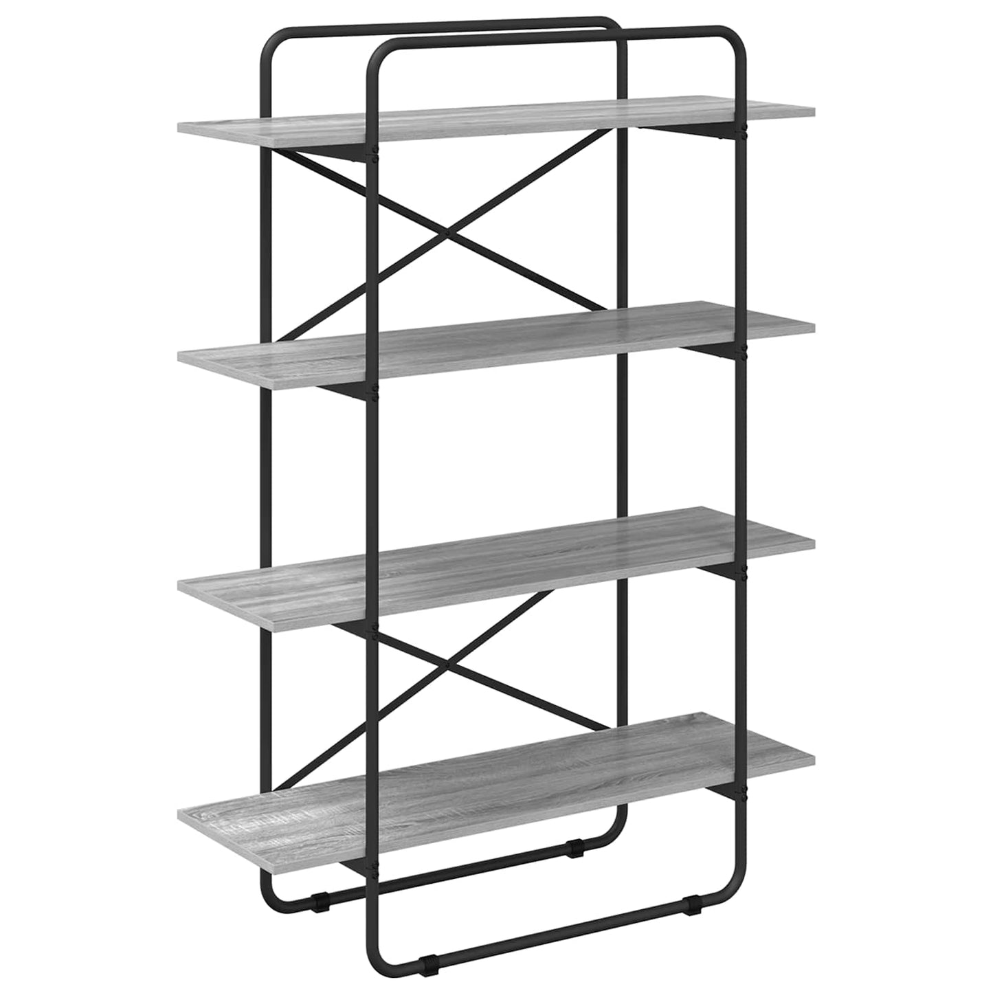 vidaXL Ράφι Βιβλίων 4 επίπεδα 100 x 35 x 140 εκ. PB Γκρι Sonoma