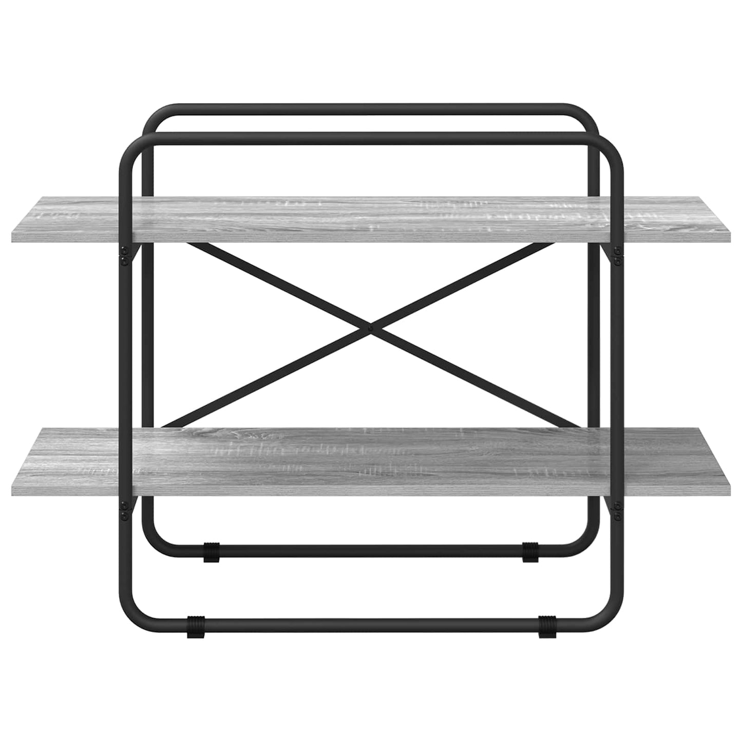 vidaXL Ράφι Βιβλίων 2 επίπεδα 100 x 35 x 70 εκ. PB Γκρι Sonoma