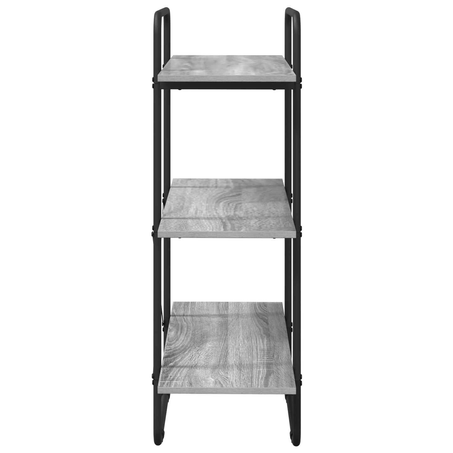vidaXL Ράφι Βιβλίων 3 επίπεδα 80 x 35 x 105 εκ. PB Γκρι Sonoma