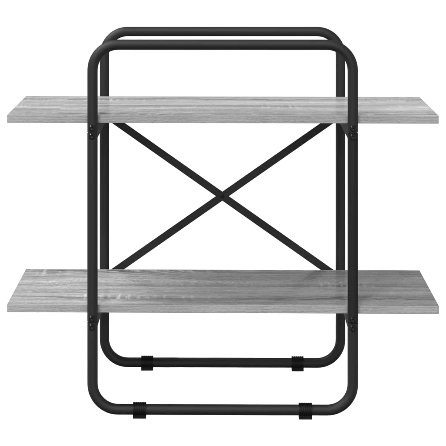 vidaXL Ράφι Βιβλίων 2 επίπεδα 60 x 35 x 70 cm PB Γκρι Sonoma