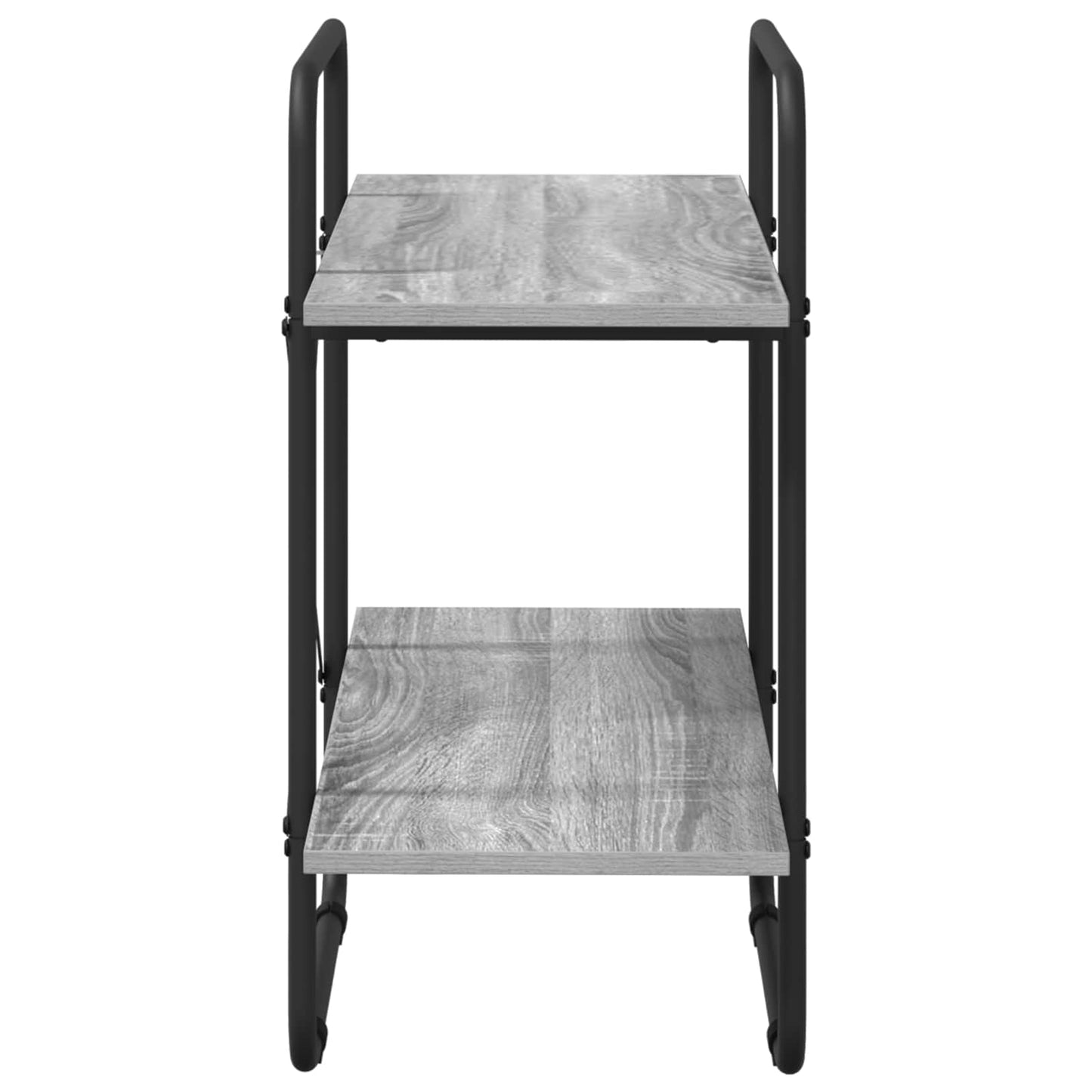 vidaXL Ράφι Βιβλίων 2 επίπεδα 60 x 35 x 70 cm PB Γκρι Sonoma