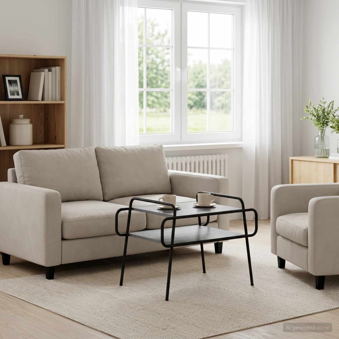 vidaXL Τραπεζάκι σαλονιού Γκρι Sonoma 70 x 50 x 51 εκ