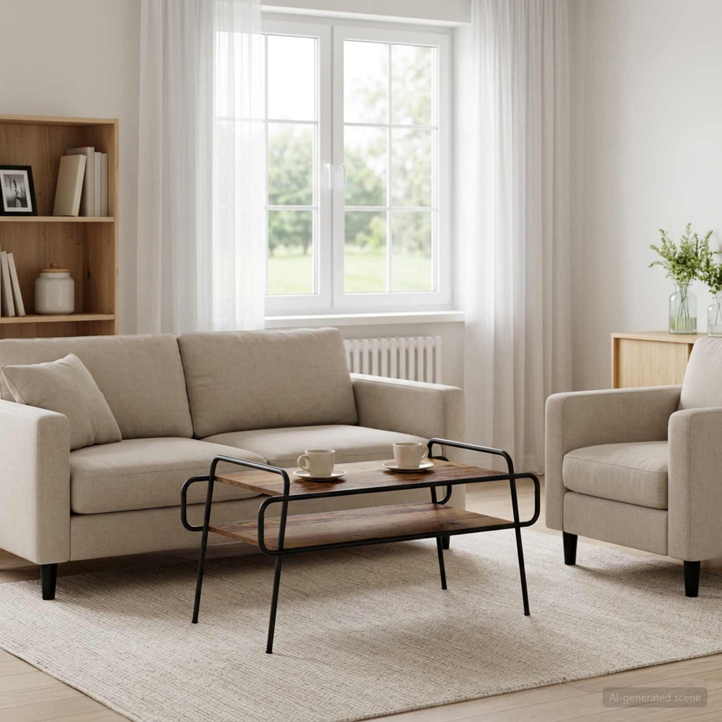 vidaXL Τραπεζάκι σαλονιού Παλαιωμένο ξύλο 100 x 50 x 51 εκ