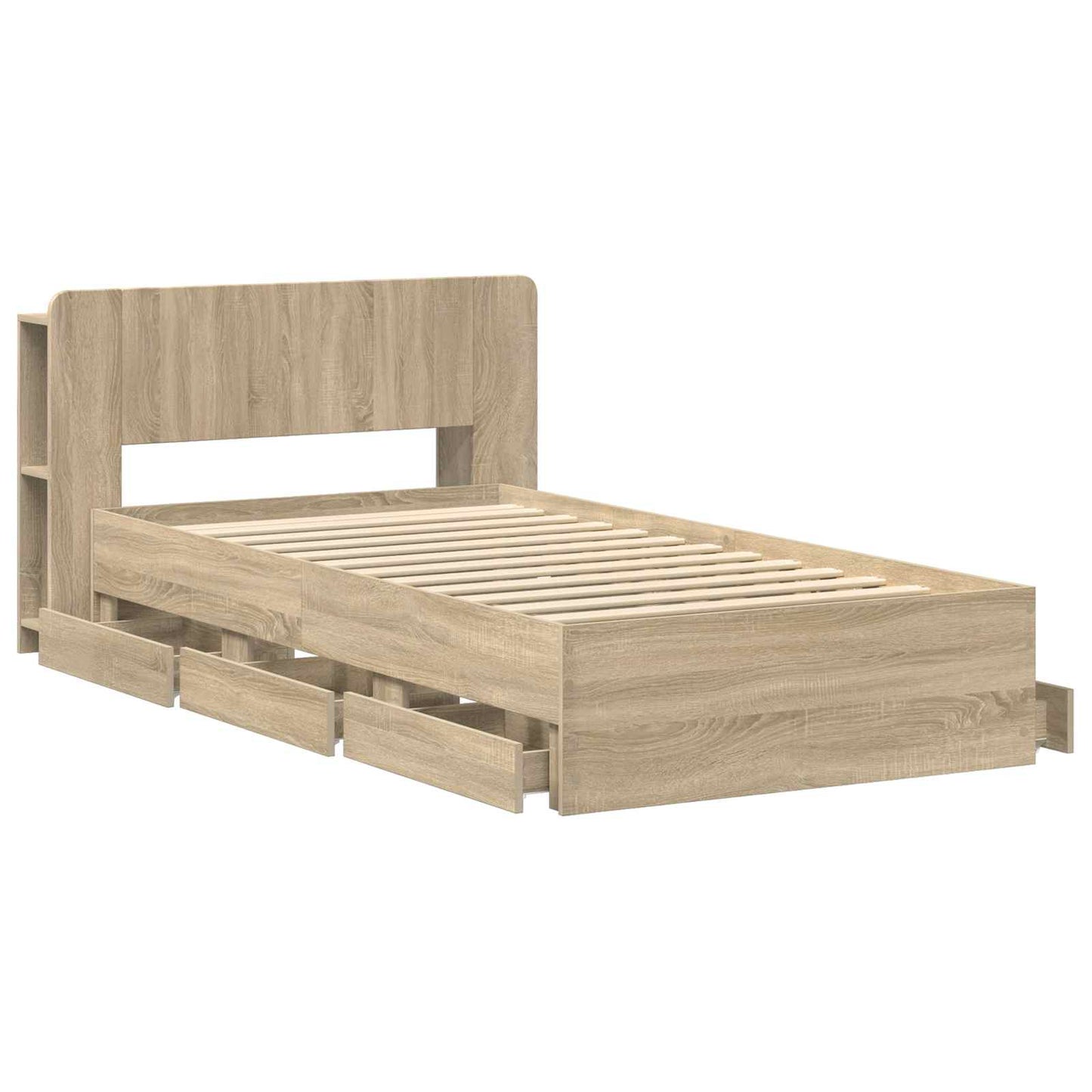 vidaXL Καλάθι με αποθήκη και κεφαλάρι Sonoma Δρυς 75 x 190 cm