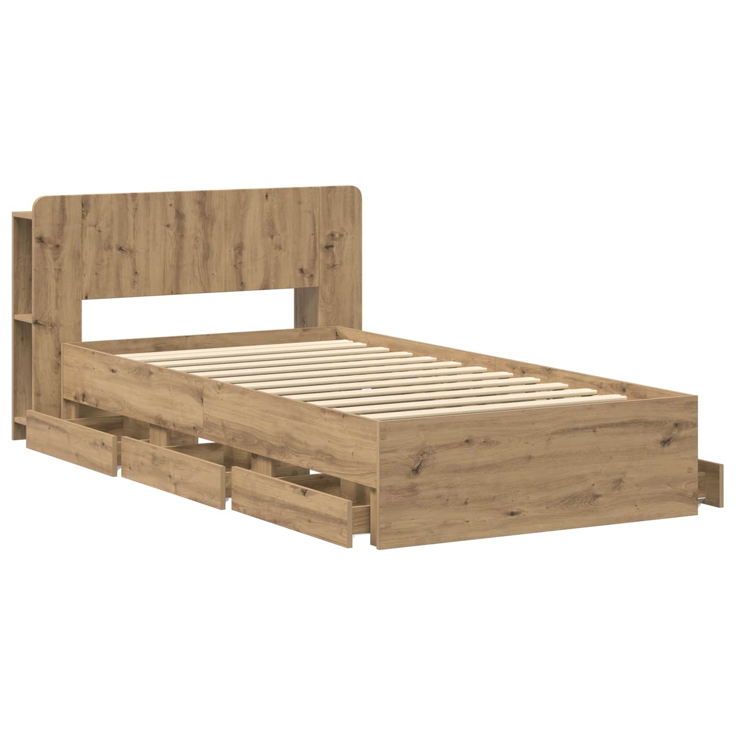 vidaXL Καλάθι με αποθήκη και κεφαλάρι Artisan Δρυς 80 x 200 cm