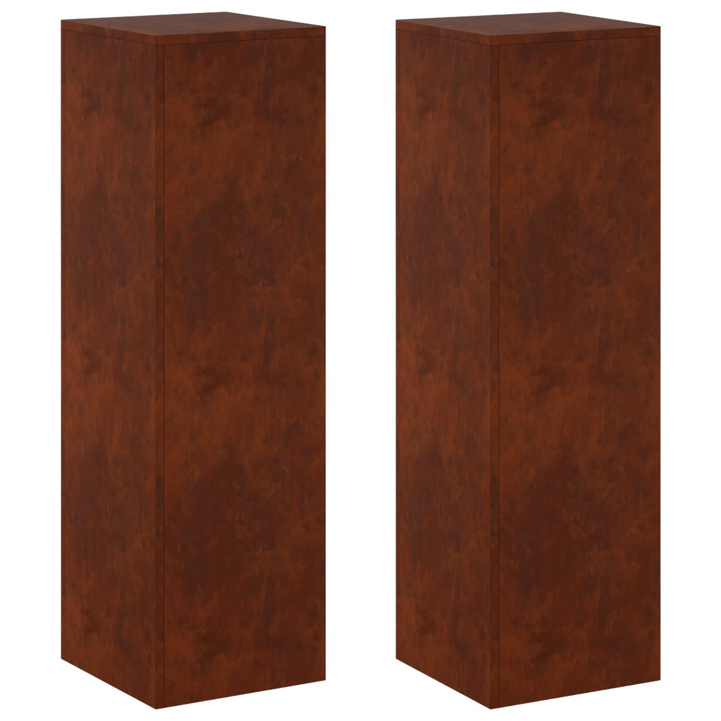 vidaXL Βάση φυτών 2 pcs Σκ rusty 30 x 30 x 100 εκ