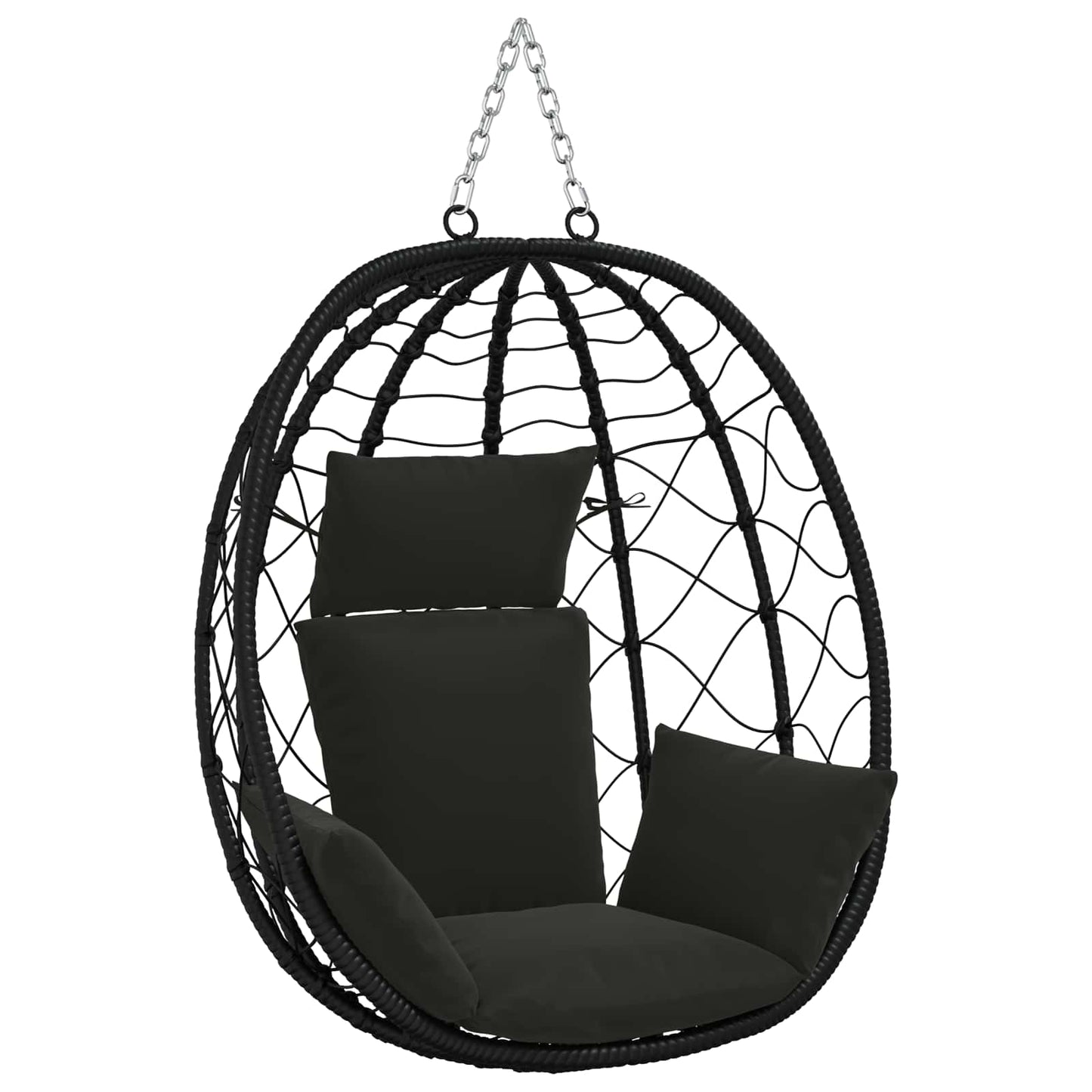 vidaXL Κάθισμα Adirondack PUTTEN 100% Πολυεστέρας Μαύρο