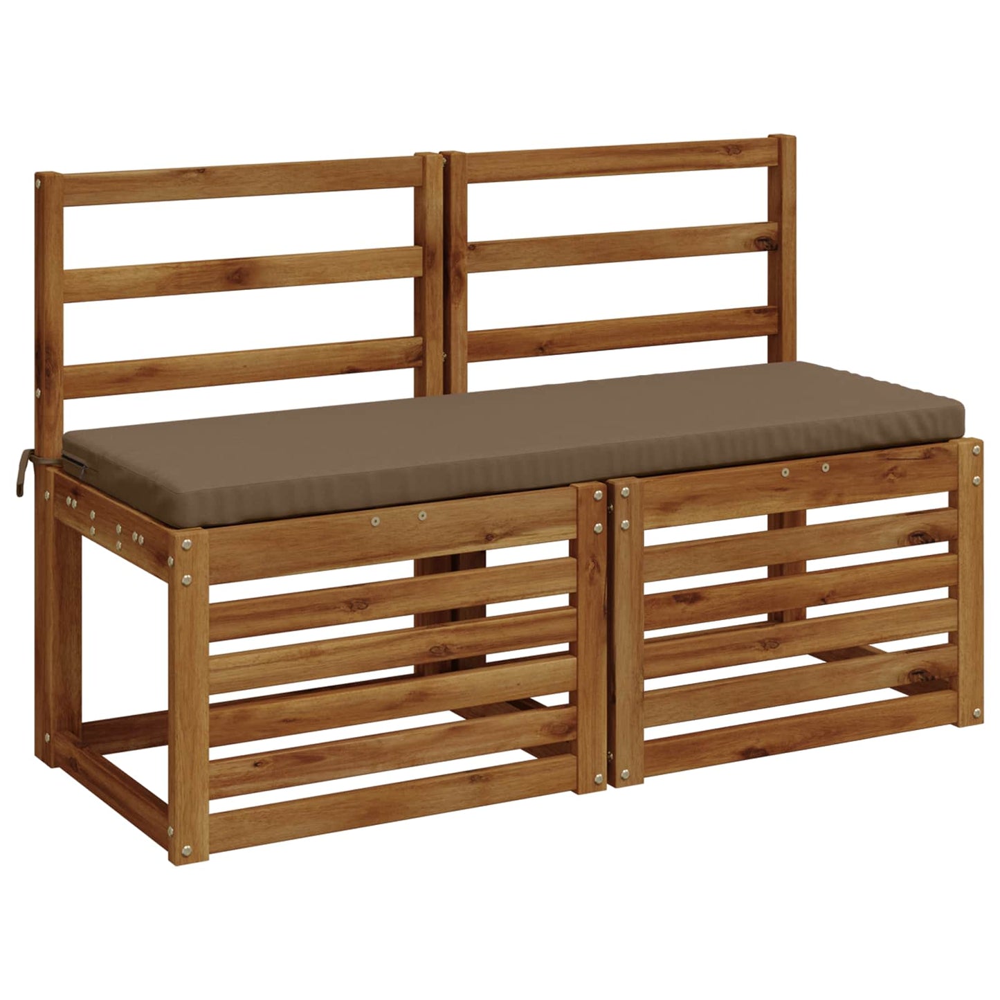 vidaXL Μαξιλάρι πάγκου SOEST 100% Πολυεστέρας Taupe 100 x 40 x 5 εκ