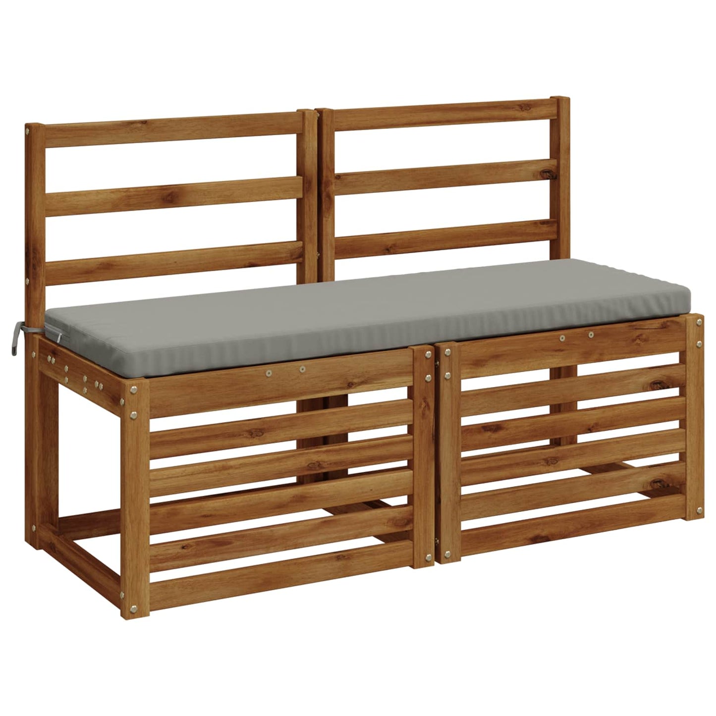 vidaXL Μαξιλάρι πάγκου SOEST 100% Πολυεστέρας Γκρι 120 x 40 x 5 εκ.