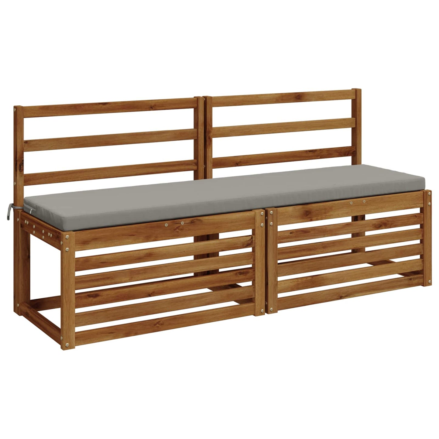 vidaXL Μαξιλάρι πάγκου SOEST 100% Πολυεστέρας Γκρι 150 x 40 x 5 εκ