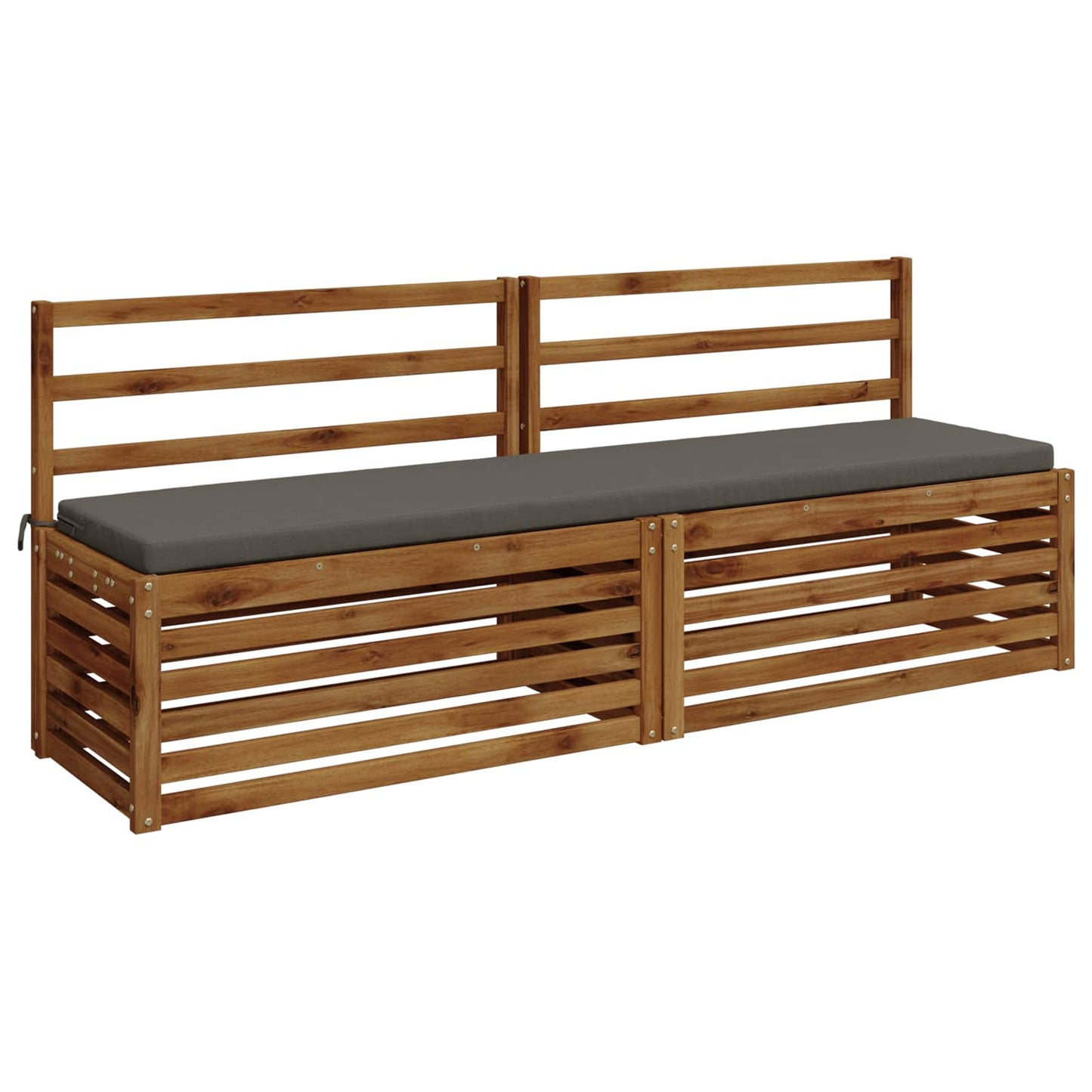 vidaXL Μαξιλάρι πάγκου SOEST 100% Πολυεστέρας Γκρι 170 x 40 x 5 εκ