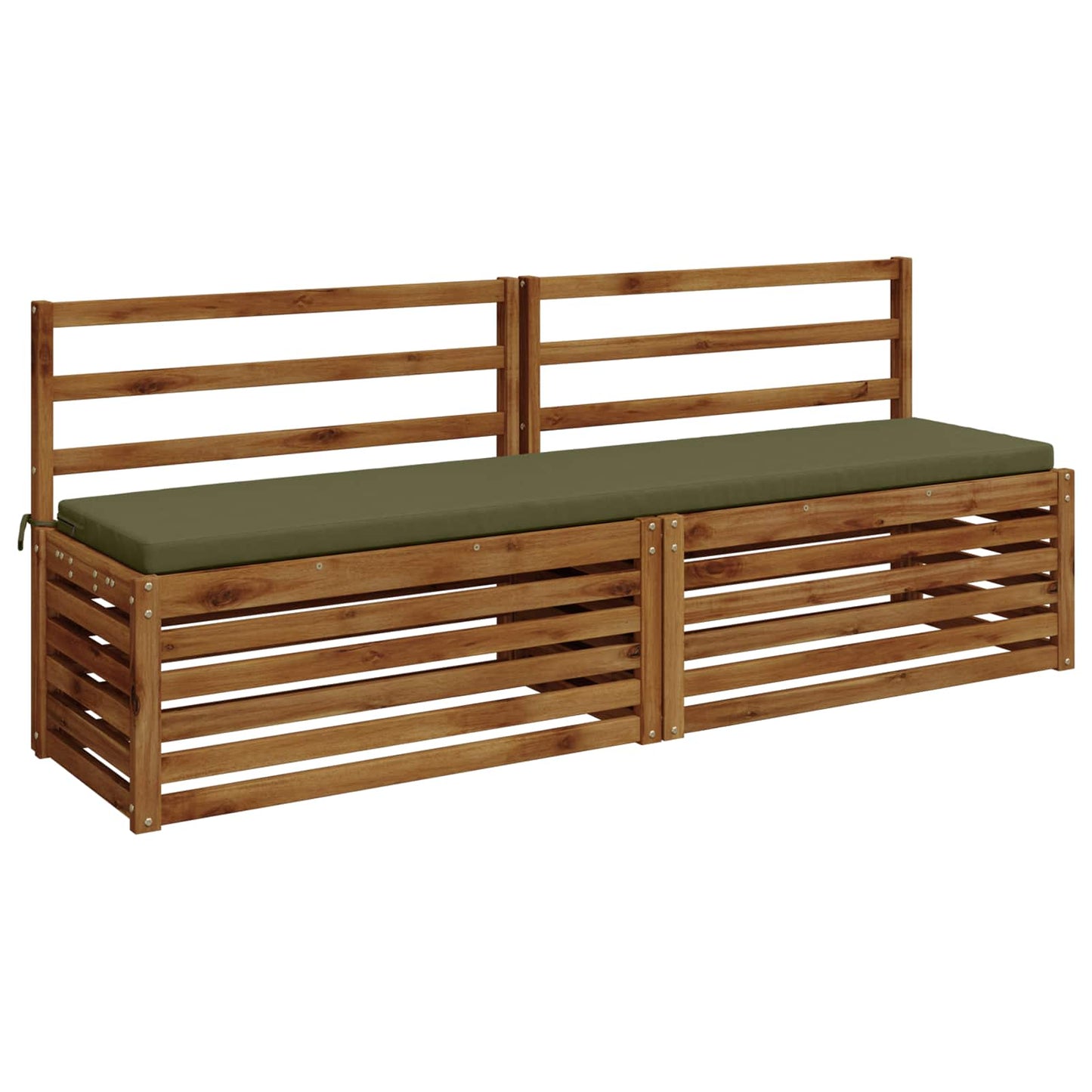vidaXL Μαξιλάρι πάγκου SOEST 100% Πολυεστέρας Λαδί 180 x 40 x 5 εκ.