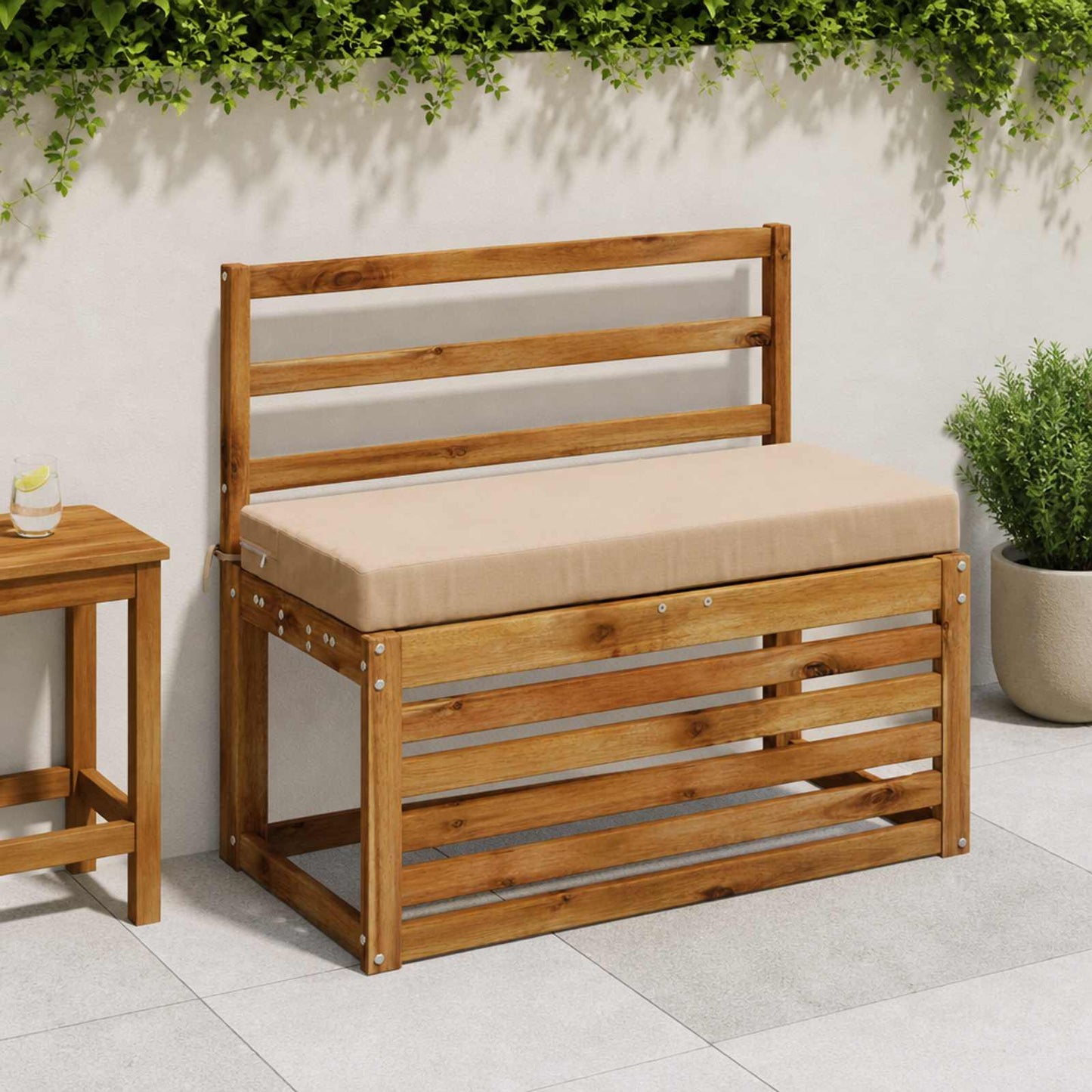 vidaXL Μαξιλάρι πάγκου SOEST 100% Πολυεστέρας Άμμος 60 x 40 x 8 εκ.