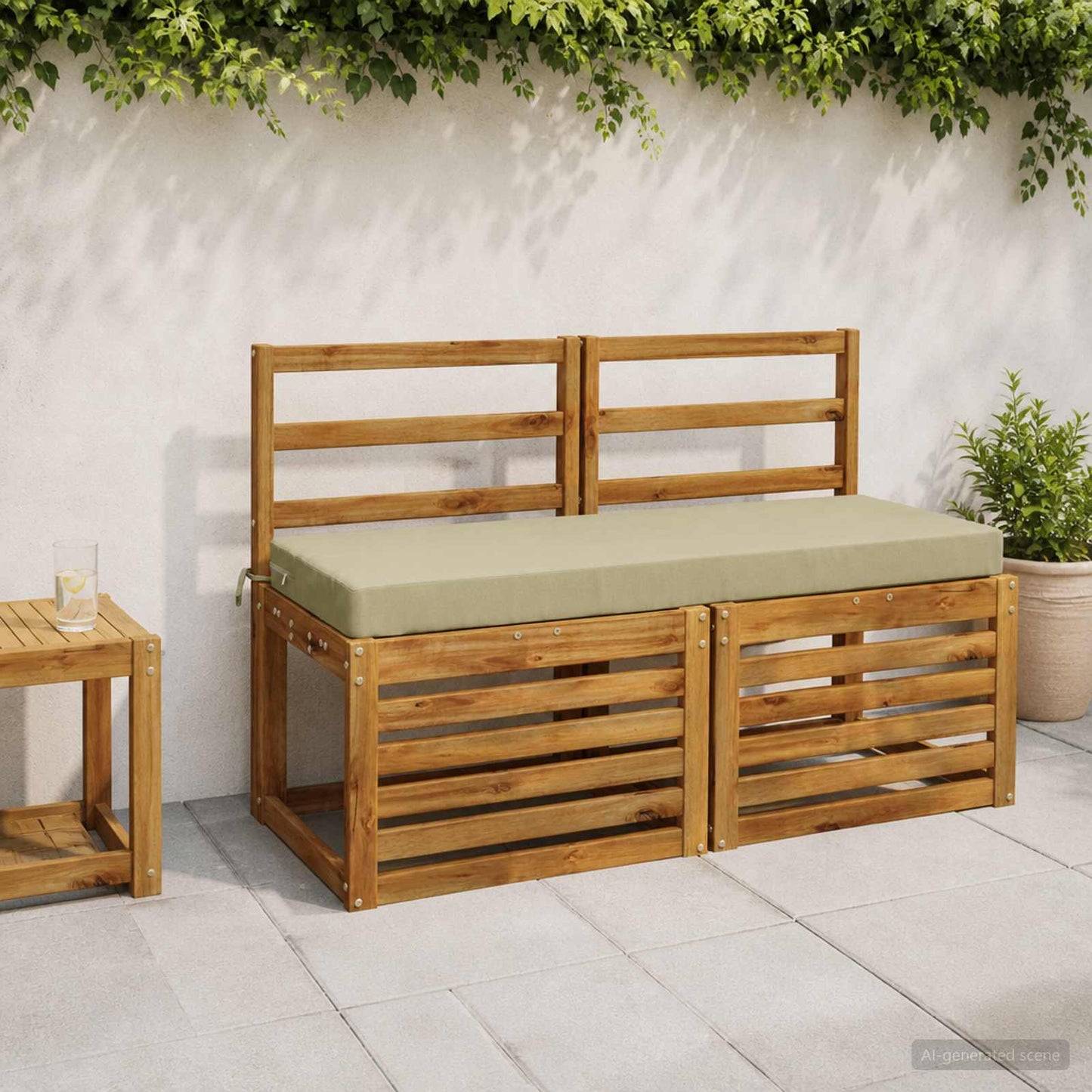 vidaXL Μαξιλάρια Πάγκου 2 Τεμαχίων SOEST 2 τμχ. 100% Πολυεστέρας