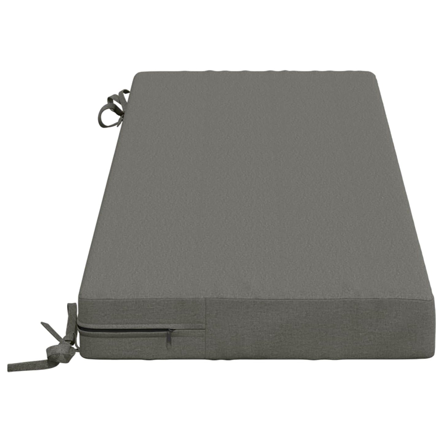 vidaXL Μαξιλάρι πάγκου SOEST 100% Πολυεστέρας Γκρι 120 x 40 x 8 εκ
