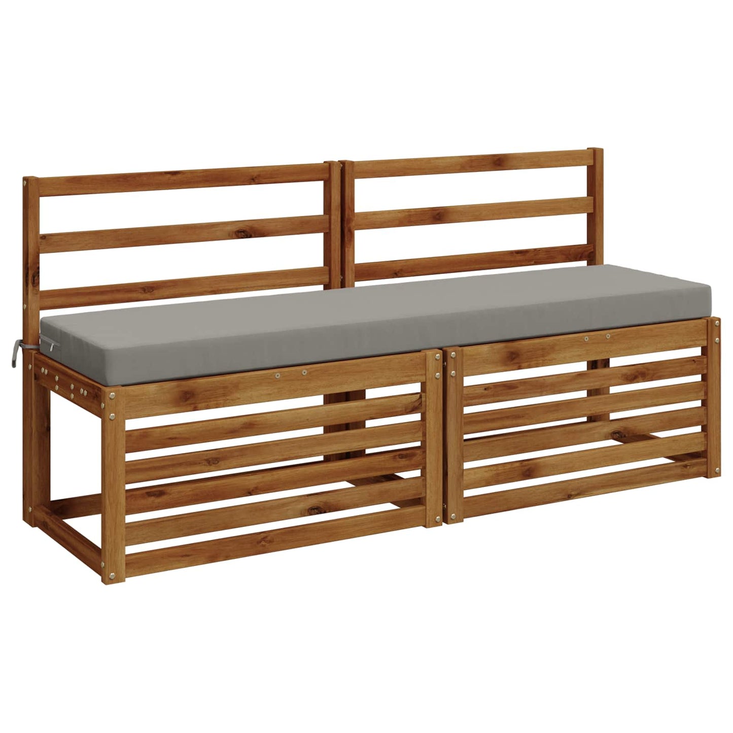 vidaXL Μαξιλάρι πάγκου SOEST 100% Πολυεστέρας Γκρι 140 x 40 x 8 εκ.