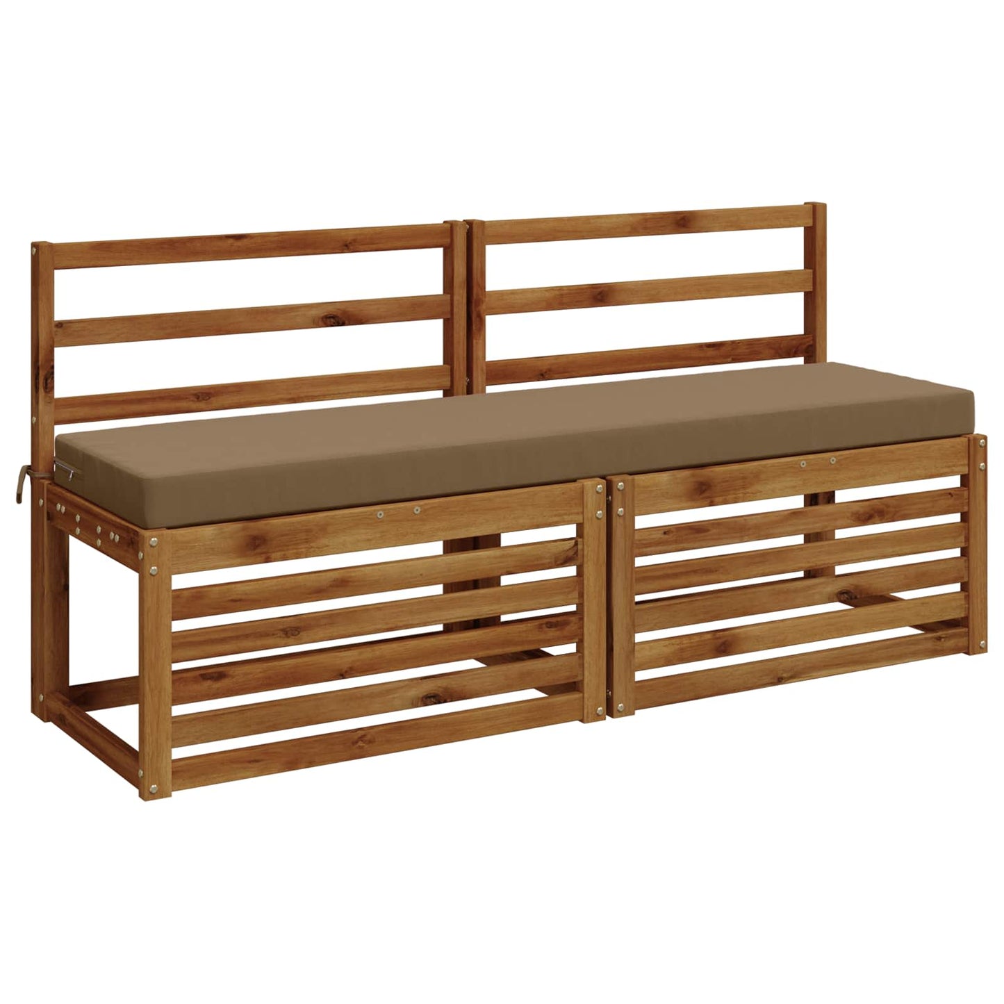 vidaXL Μαξιλάρι πάγκου SOEST 100% Πολυεστέρας Taupe 140 x 40 x 8 εκ.