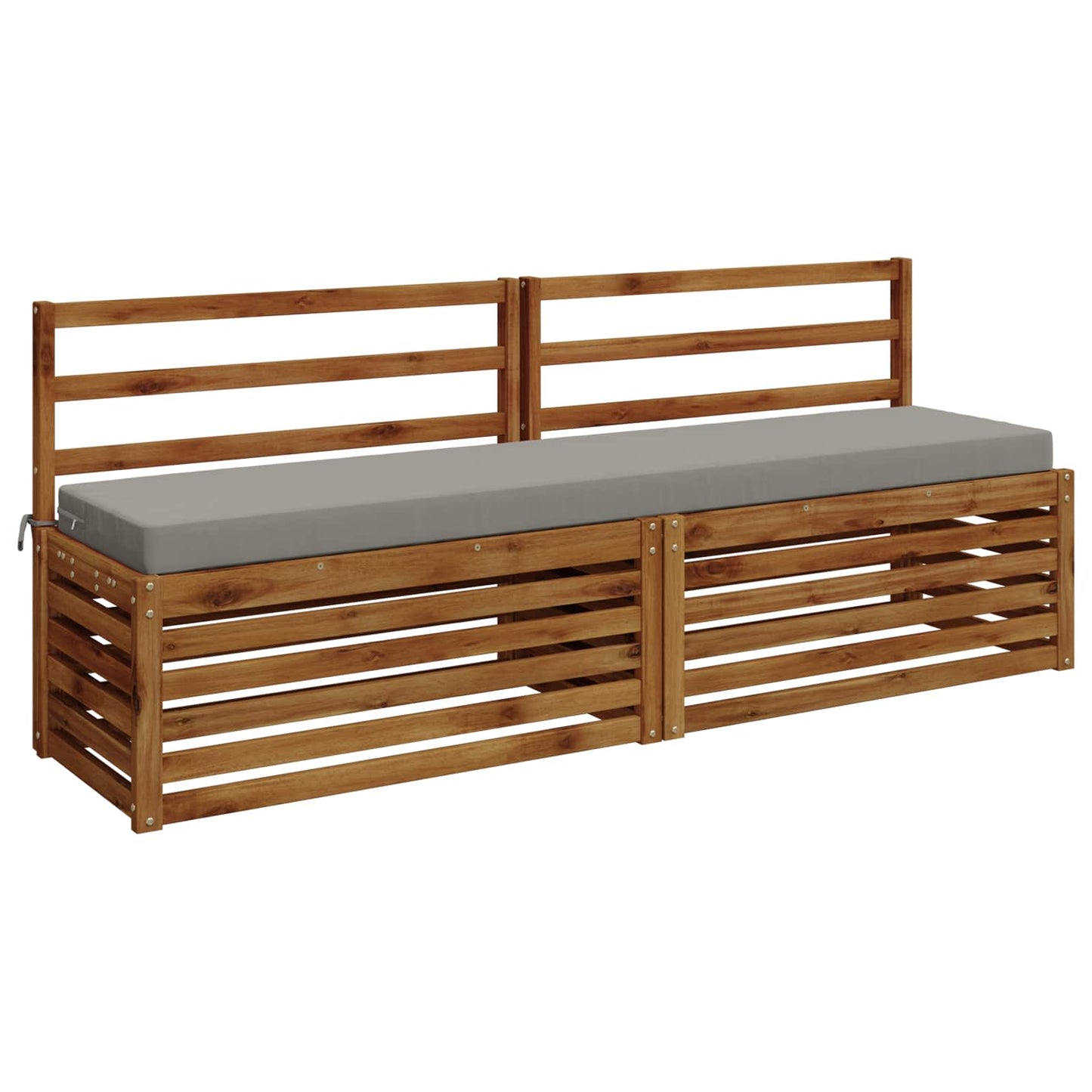 vidaXL Μαξιλάρι πάγκου SOEST 100% Πολυεστέρας Γκρι 170 x 40 x 8 εκ