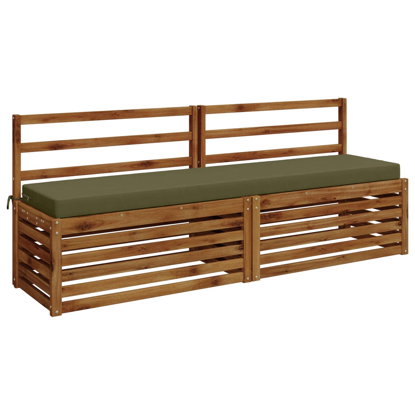 vidaXL Μαξιλάρι πάγκου SOEST 100% Πολυεστέρας Λαδί 180 x 40 x 8 εκ.