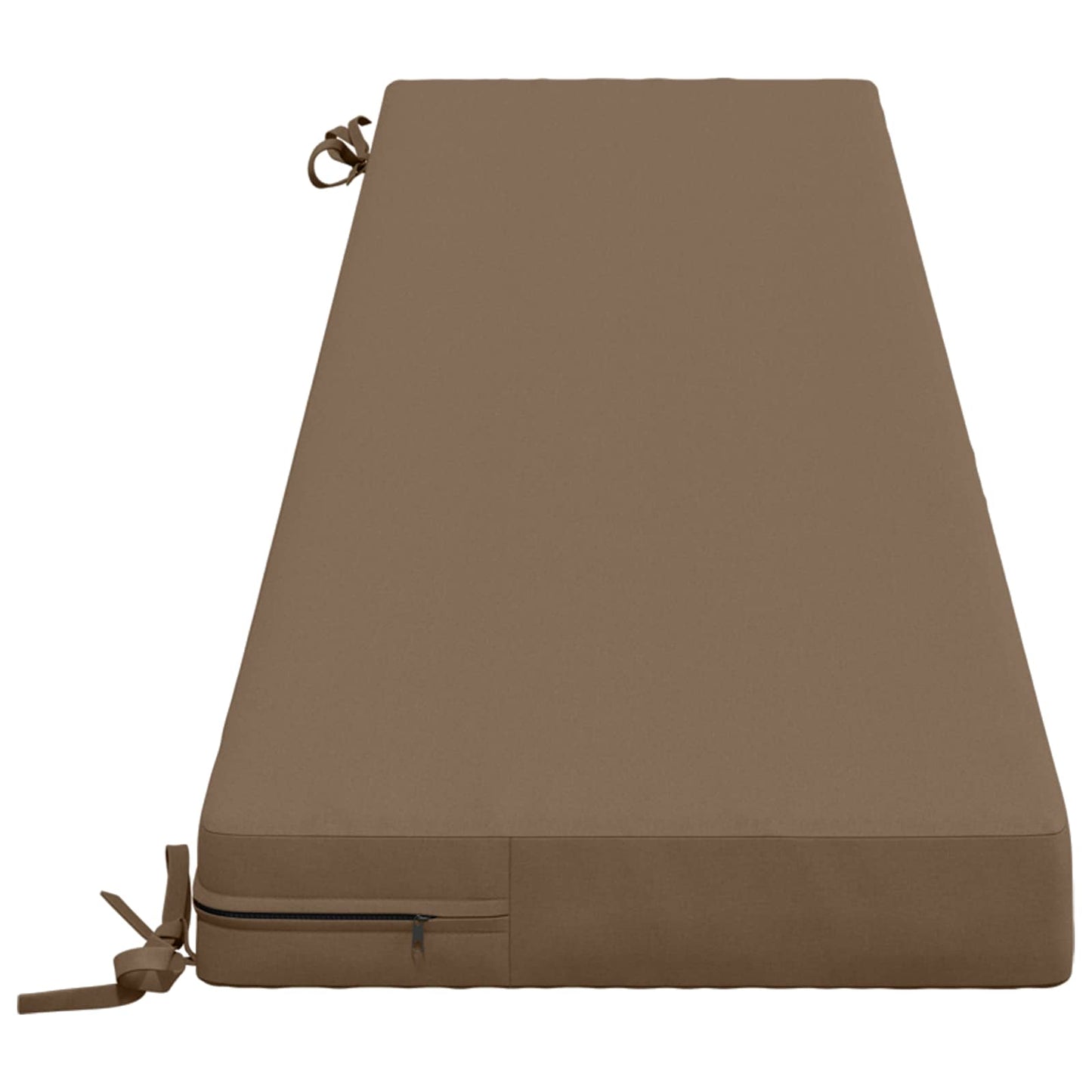 vidaXL Μαξιλάρι πάγκου SOEST 100% Πολυεστέρας Taupe 200 x 40 x 8 εκ.