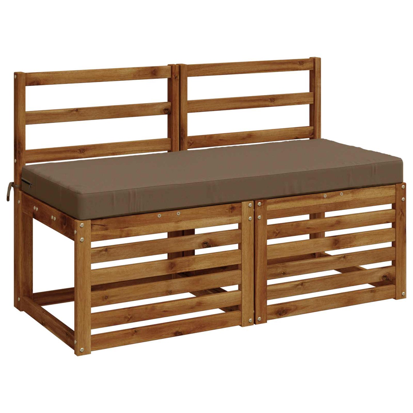 vidaXL Μαξιλάρι πάγκου SOEST 100% Πολυεστέρας Taupe 120 x 50 x 8 εκ.