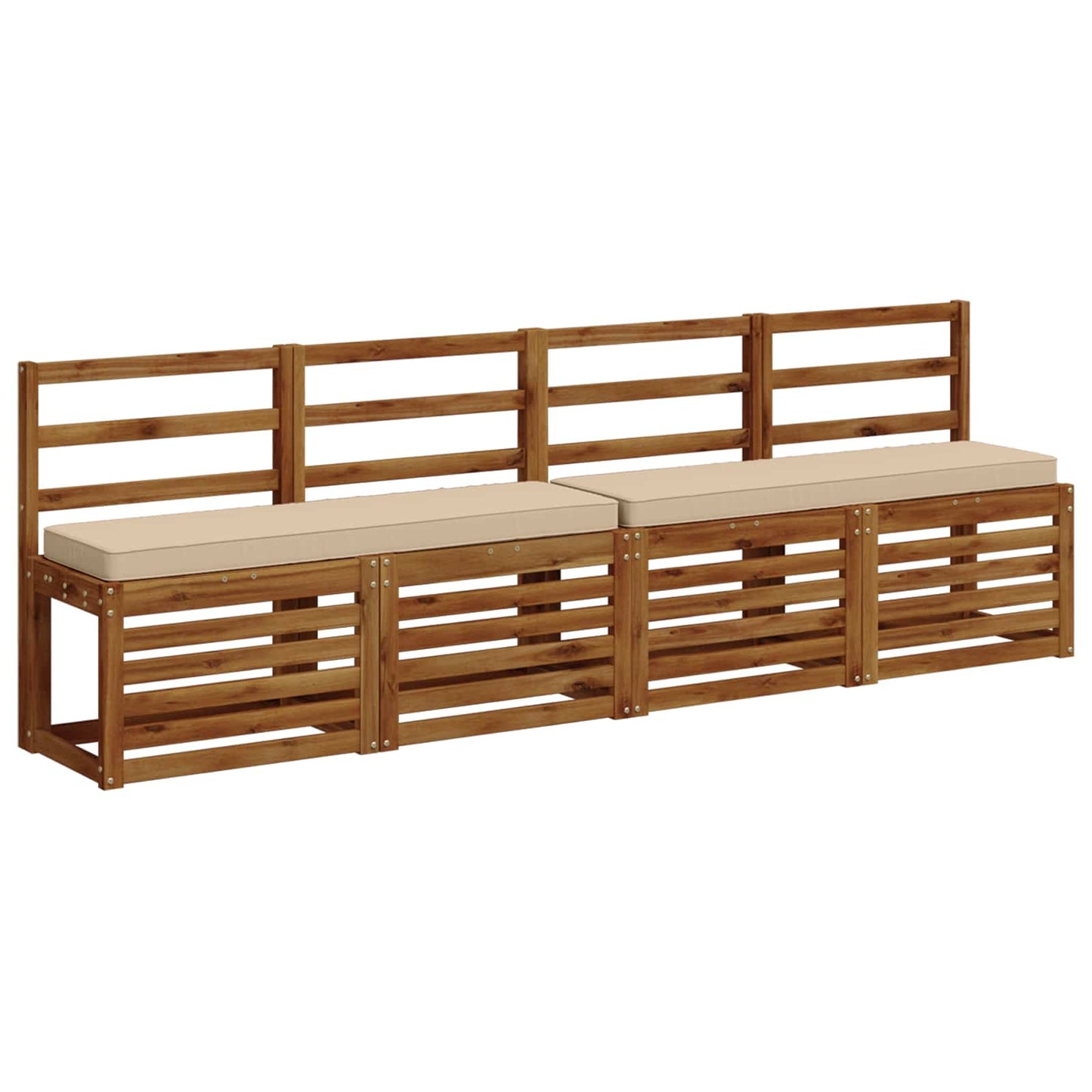 vidaXL Μαξιλάρια Πάγκου 2 Τεμαχίων VUGHT 2 pcs 100% Πολυεστέρας Κρεμ