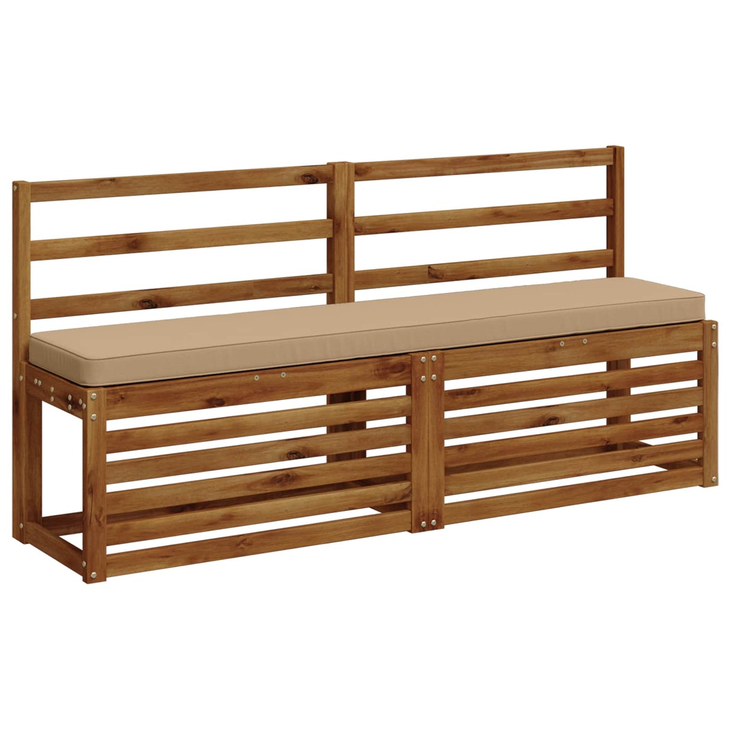 vidaXL Μαξιλάρια Πάγκου 2 Τεμαχίων VUGHT 2 pcs 100% Πολυεστέρας Άμμος