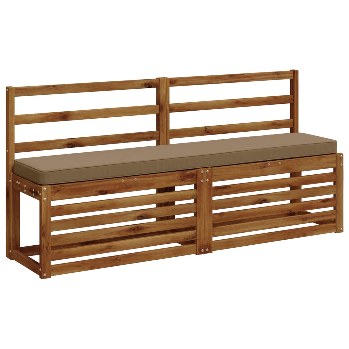 vidaXL Μαξιλάρια Πάγκου 2 Τεμαχίων VUGHT 2 pcs 100% Πολυεστέρας Taupe