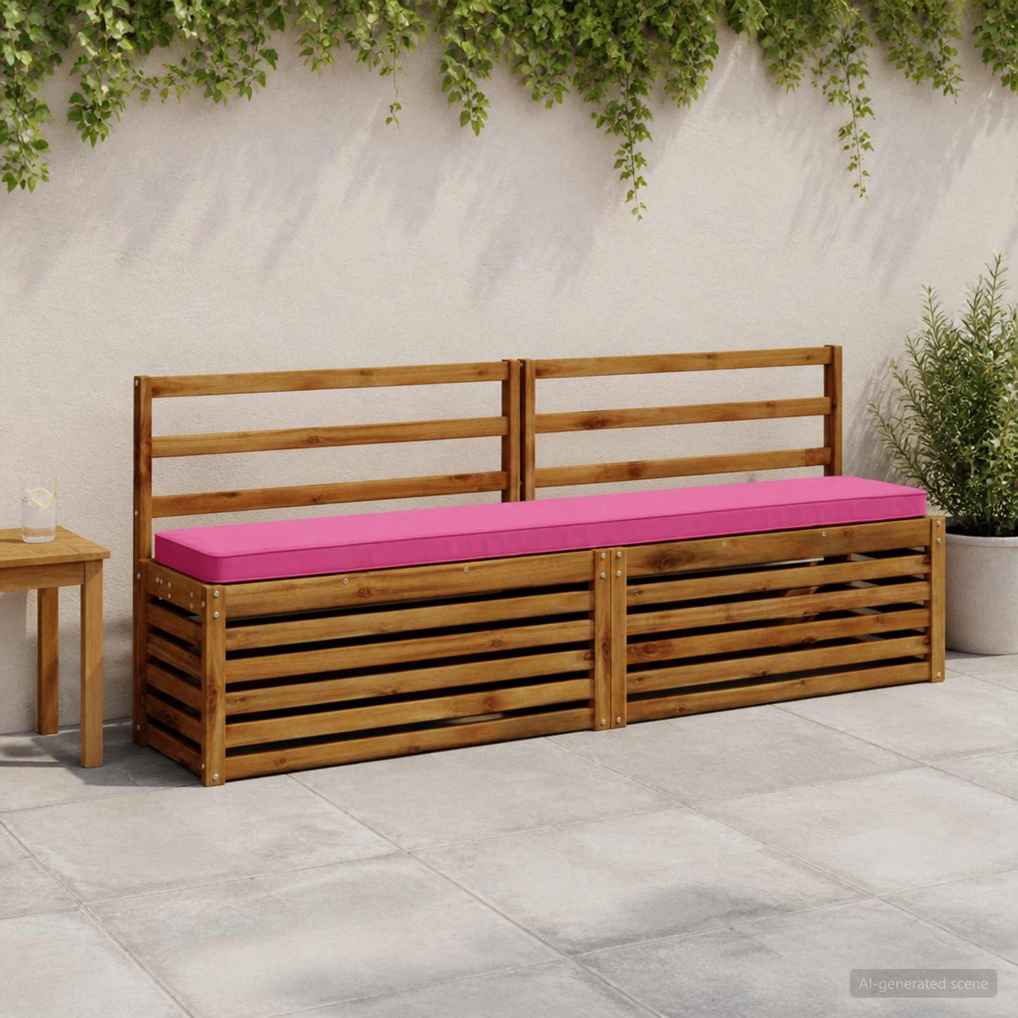 vidaXL Μαξιλάρια Πάγκου 2 Τεμαχίων VUGHT 2 pcs 100% Πολυεστέρας Ροζ